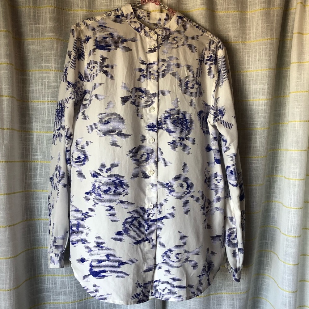 Equipment floral silk blouse size extra small XS